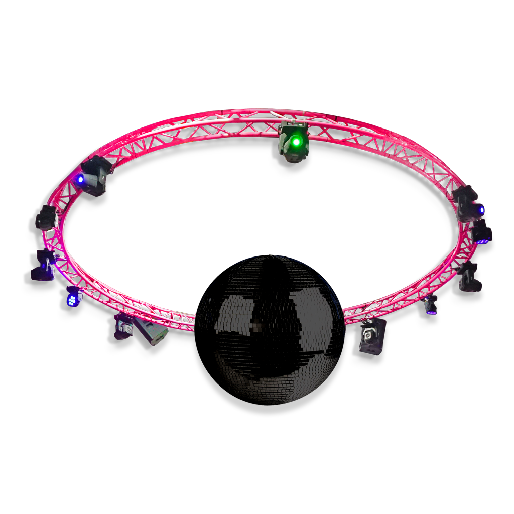 Giant Disco Balls - Black Glass